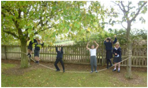 Testing a rope bridge